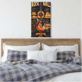 Rock & Roll Reverie: Electric Night Menu キャンバスプリント (インサイチュ (寝室))