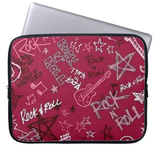 Rock & Roll Rock Star Red Laptop Sleeve ラップトップスリーブ