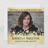 ROCK STAR金ゴールド月の写真社員 (正面/裏面)