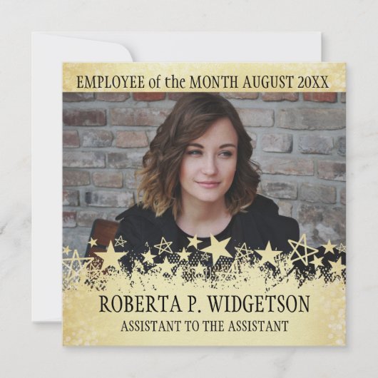 ROCK STAR金ゴールド月の写真社員 (正面)