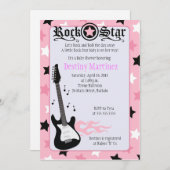 ROCK STAR 5x7ロッカーベビーシャワー招待状 招待状 (正面/裏面)