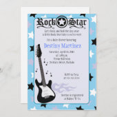 ROCK STAR 5x7ロッカーベビーシャワー招待状 招待状 (正面/裏面)