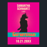 Rock Star Bat Mitzvah Poster in Hot Pink ポスター<br><div class="desc">She’s the rock star. Make her Bat Mitzvah a show to remember. This poster sets the tone for the party. It’s great as a decoration on its own, hung around the room. Or use it as an alternative to a sign-in book: have a silver/metallic marker nearby and encourage people to...</div>