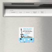 ROCK STAR Blue Baby Shower Favy Magnet マグネット (インサイチュ (食洗機))