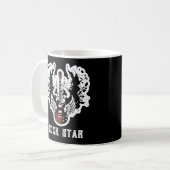 Rock Star Guitar Rock and Roll Tattoo Music Mug コーヒーマグカップ (正面左)