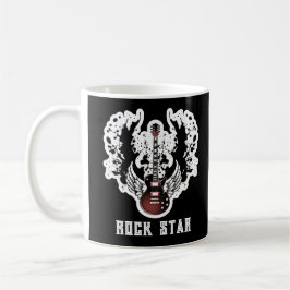 Rock Star Guitar Rock and Roll Tattoo Music Mug コーヒーマグカップ