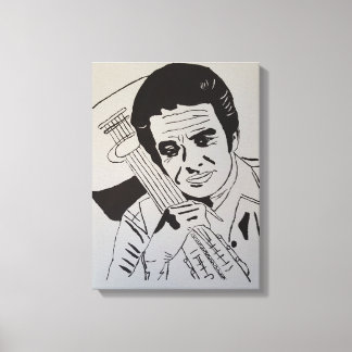 Rock Star Hand Painted by Mark ELsen キャンバスプリント