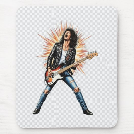 Rock star mousepad マウスパッド (正面)