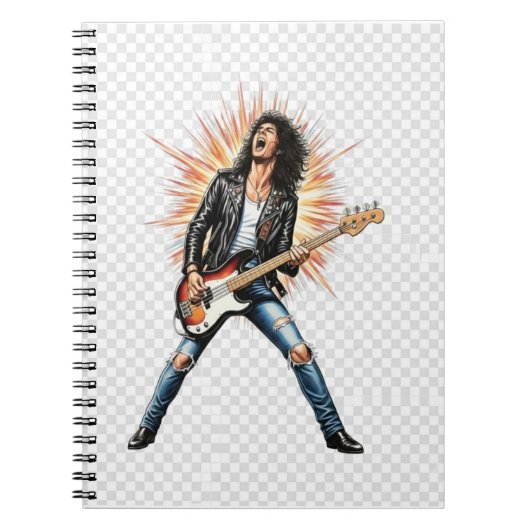 Rock star spiral notebook ノートブック (正面)