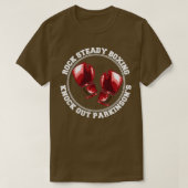 ROCK STEADY BOXING KNOCK OUT PARKINSONS FIGHTER RE Tシャツ (デザイン正面)