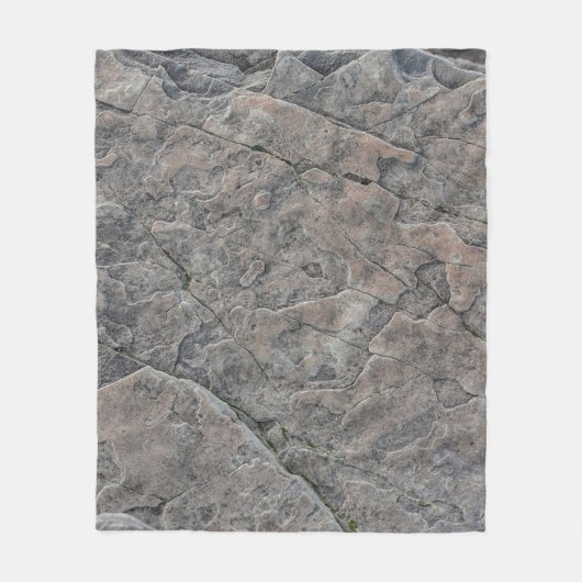 Rock texture stone surface フリースブランケット (正面)