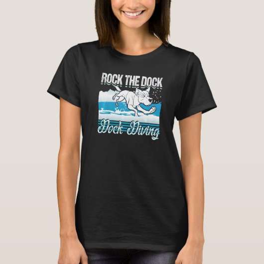 Rock the Dock  Dock Diving  Dog Lover Premium Tシャツ (正面)