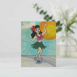Rock the Hula Girl  シーズンポストカード