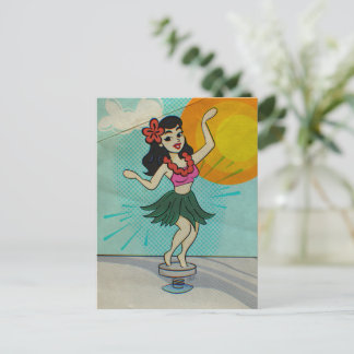 Rock the Hula Girl シーズンポストカード