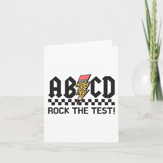 Rock The Test Abcd Testing Day先生少年少女 カード (正面)