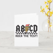 Rock The Test Abcd Testing Day先生少年少女 カード (黄色い花)