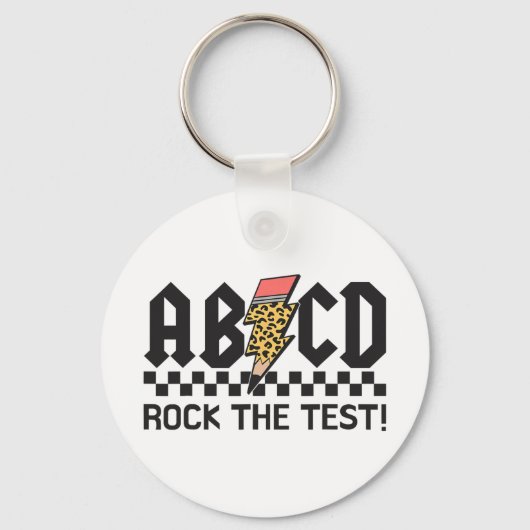 Rock The Test Abcd Testing Day先生少年少女 キーホルダー (正面)
