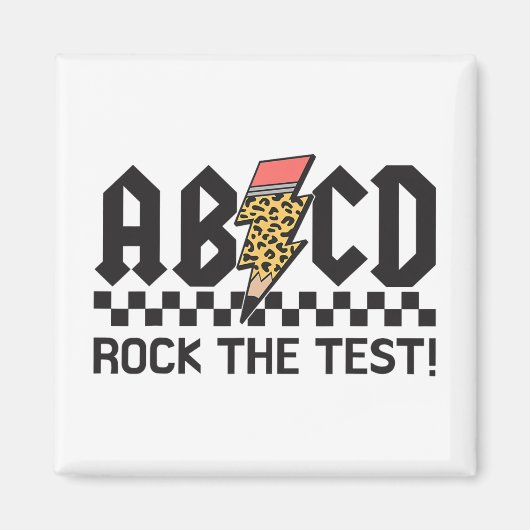 Rock The Test Abcd Testing Day先生少年少女 マグネット (正面)