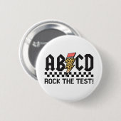 Rock The Test Abcd Testing Day先生少年少女 缶バッジ (正面&裏面)