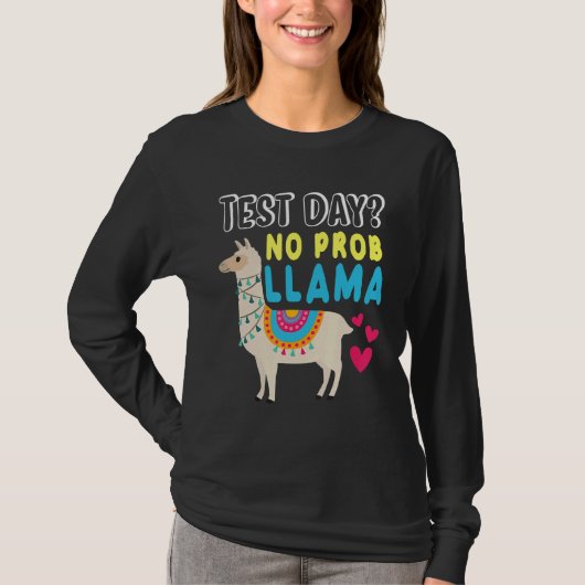 Rock The Test Dayラマ先生試験教え Tシャツ (正面)