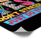 Rock The Test Dont Stress Motivational Teacher Tes ポスター (角)