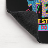 Rock The Test Dont Stress Motivational Teacher Tes マウスパッド (コーナー)