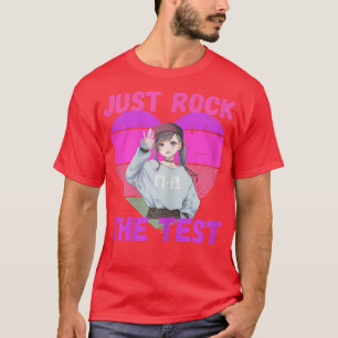 Rock The Test Teacher Anime Girls Squad Day Funny Tシャツ