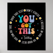 Rock The Test Teacher Testing Day Motivational Tes ポスター (正面)