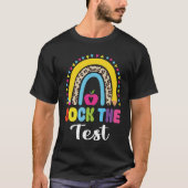 Rock The Test Test Day Teacher Testing Da T-Shirt- Tシャツ (正面)