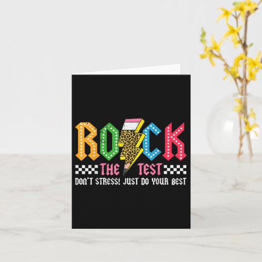 Rock The Test Testing Day DontストレスAlphabe カード (黄色い花)
