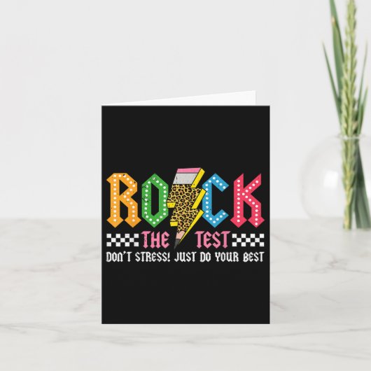 Rock The Test Testing Day DontストレスAlphabe カード (正面)