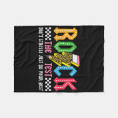 Rock The Test Testing Day DontストレスAlphabe フリースブランケット (正面(横))