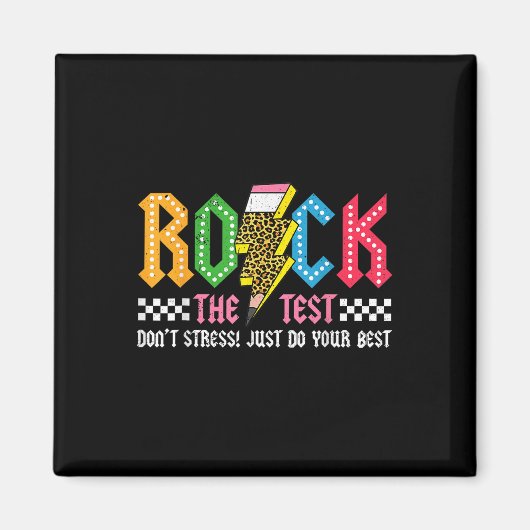 Rock The Test Testing Day DontストレスAlphabe マグネット (正面)