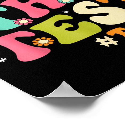 Rock The Test Testing Day Retro Motivational Teach ポスター (角)