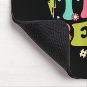 Rock The Test Testing Day Retro Motivational Teach マウスパッド (コーナー)