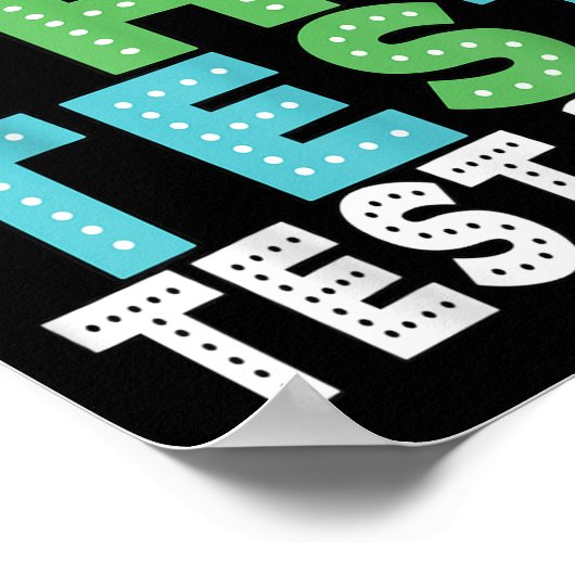 Rock The Test Testing Day Staar Motivational Teach ポスター (角)