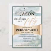 Rock the Yacht 50th Birthday Party Invitation 招待状 (正面)