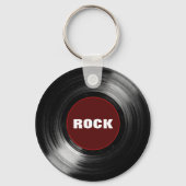 rock vinyl record キーホルダー (正面)