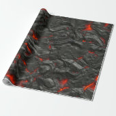 Rock volcanic hot lava burn boil ラッピングペーパー (アンロールド)