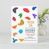 Rock Wall Climbing Birthday  招待状 (スタンド正面)