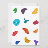 Rock Wall Climbing Birthday  招待状 (裏面)