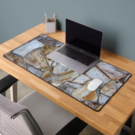 Rock Wall Realistic Texture Rockhound Photography デスクマット (オフィス2)