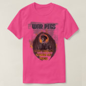 Rock War Pigs general skeleton devil satan laughin Tシャツ (デザイン正面)