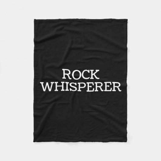 Rock Whisperer - Funny Geologist Stone Rock Collec フリースブランケット (正面)