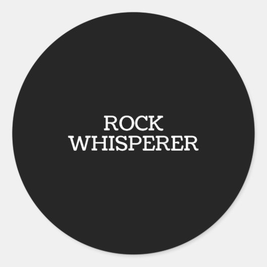 Rock Whisperer - Funny Geologist Stone Rock Collec ラウンドシール (正面)