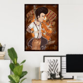 Rockabilly Poster ポスター (ホームオフィス)
