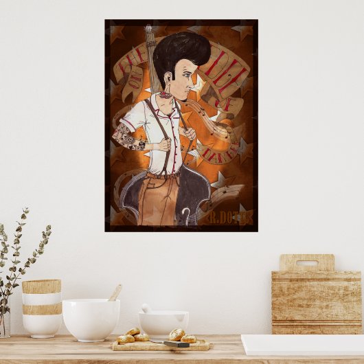 Rockabilly Poster ポスター (キッチン)