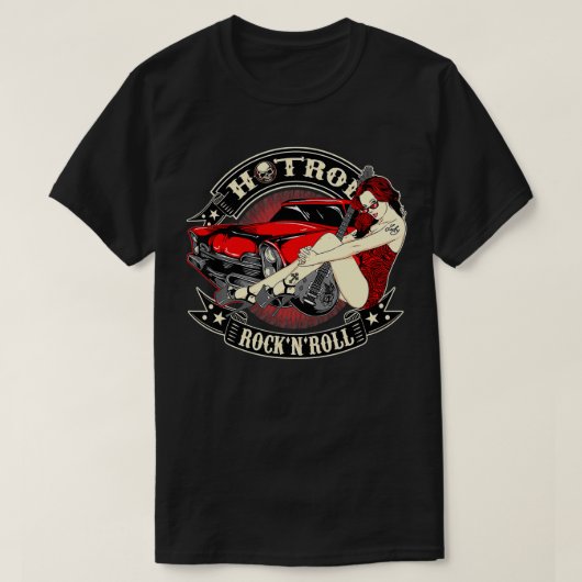 Rockabilly Tees For Women Men Hotrod Rock N Roll P Tシャツ (デザイン正面)