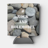#RockandRolemodel – ロック上の白を編集可能。 缶クーラー (正面)