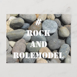 #RockandRolemodel – 岩の上の白。 ポストカード